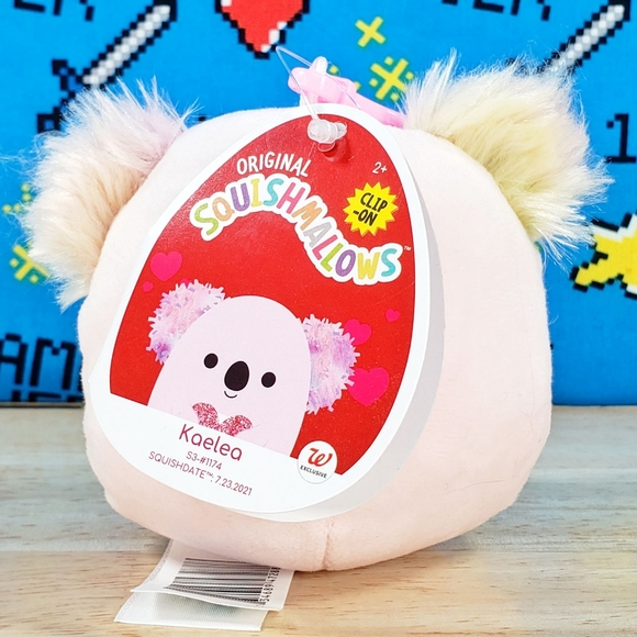 Squishmallow Kaelea the Koala 3.5" Clip UltraSoft Stuffed Valentine's Day Plush - Picture 4 of 12
